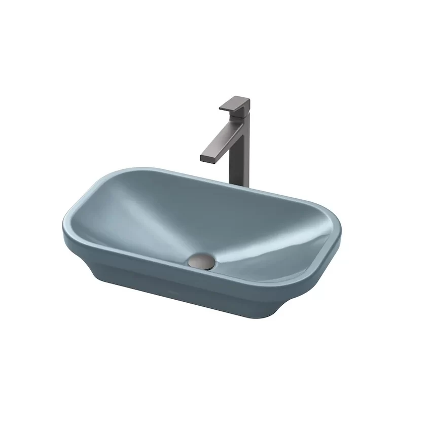 Chậu rửa lavabo đặt bàn TOTO LW630JW/F chậu men màu 10 Chậu rửa lavabo đặt bàn TOTO LW630JW/F chậu men màu