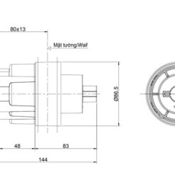 Phụ kiện âm tường TOTO TBN01101B
