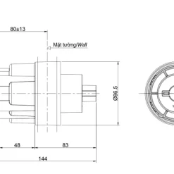 Phụ kiện âm tường TOTO TBN01101B