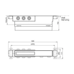 Phụ kiện âm tường TOTO TBN11DC0A (3 đường nước ra)