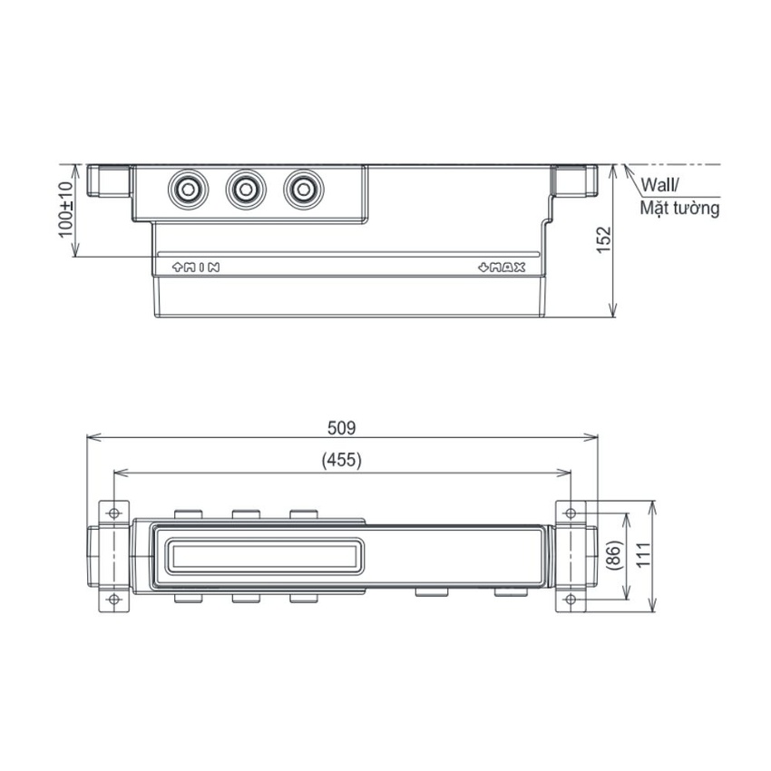 SKU: TBN11DC0A Phụ kiện âm tường TOTO TBN11DC0A