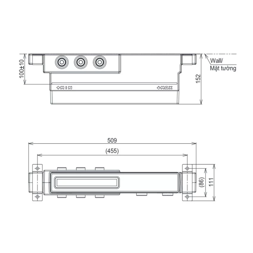 SKU: TBN11DC0A Phụ kiện âm tường TOTO TBN11DC0A