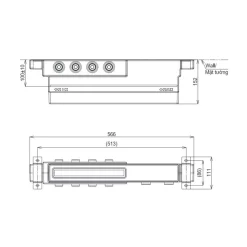 Phụ kiện âm tường TOTO TBN11FC0A (4 đường nước ra)