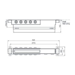 Phụ kiện âm tường TOTO TBN11HC0A (5 đường nước ra)