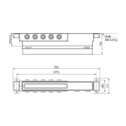 Phụ kiện âm tường TOTO TBN11HC0A (5 đường nước ra)