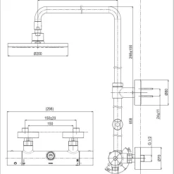 Sen cây nhiệt độ dòng G TOTO TBW07402A 15 Sen cây nhiệt độ dòng G TOTO TBW07402A
