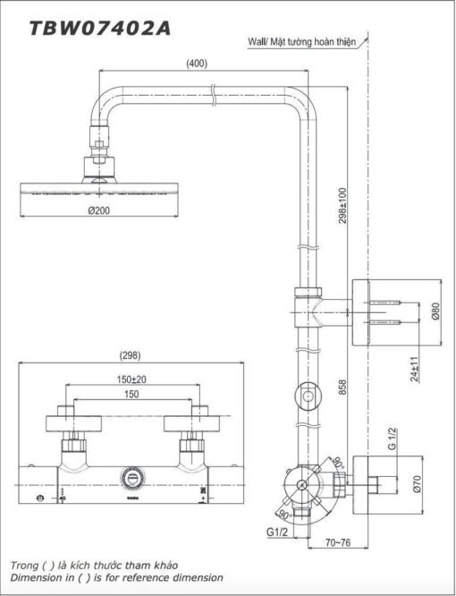 Sen cây nhiệt độ dòng G TOTO TBW07402A