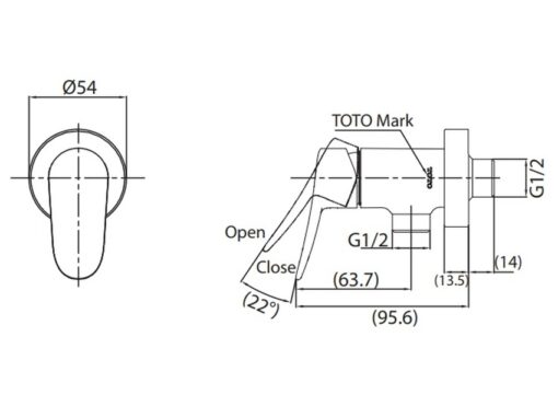 Sen tắm lạnh TOTO TBS04101V