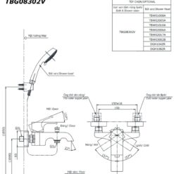 Sen tắm nóng lạnh TOTO GC TBG08302VA TBW01010A (3 chế độ)