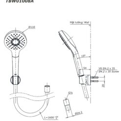 Tay sen tắm TOTO TBW01008A