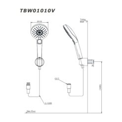 Tay sen tắm TOTO TBW01010V (3 chế độ)