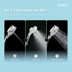 Tay sen tắm TOTO TBW01035V (3 chế độ) phun sương MistSpa