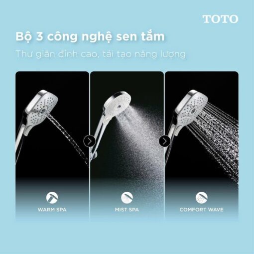 Tay sen tắm TOTO TBW01035V (3 chế độ) phun sương MistSpa