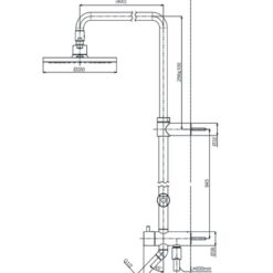 Thân sen cây TOTO TBW07005A dòng G dáng tròn 200mm