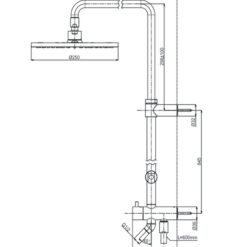 Thân sen cây TOTO TBW07006A dòng G dáng tròn 250mm