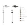 Thân sen cây TOTO TBW08006A dòng G dáng vuông 250mm 2 Thân sen cây TOTO TBW08006A dòng G dáng vuông 250mm
