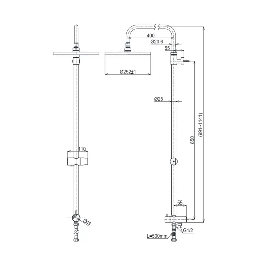 Thân sen cây TOTO TBW13020V lắp đặt Thân sen cây TOTO TBW13020V lắp đặt