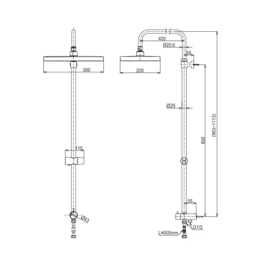 Thiết kế sang trọng của Thân sen cây TOTO TBW13040V Thân sen cây TOTO TBW13040V trong phòng tắm