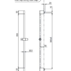 Thanh trượt sen tắm TOTO TBW07018A 950 mm