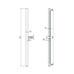 Thanh trượt sen tắm TOTO TBW160V0A (900 mm)