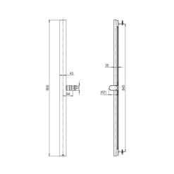 Thanh trượt sen tắm TOTO TBW160V0A (900 mm) 5 Thanh trượt sen tắm TOTO TBW160V0A (900 mm)