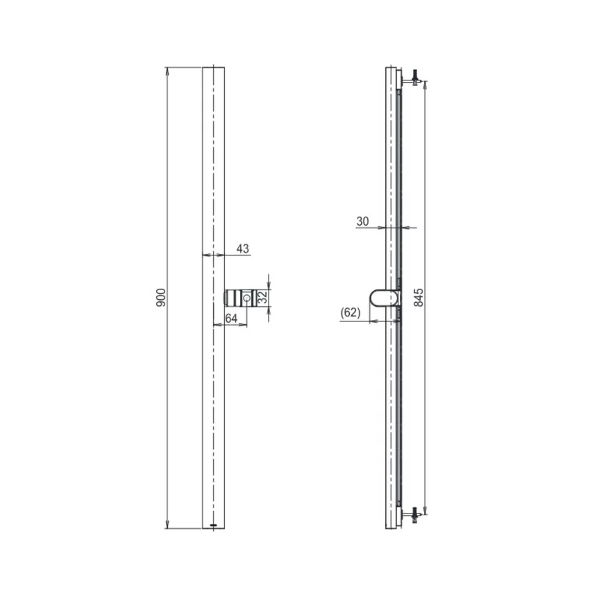 Thanh Trượt Sen Tắm TOTO TBW160V0A SKU: TBW160V0A Thanh Trượt Sen Tắm TOTO TBW160V0A