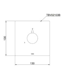 Van chuyển hướng 2 đường nước TOTO TBV02103B