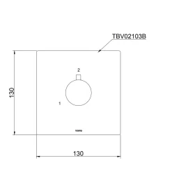 Van chuyển hướng 2 đường nước TOTO TBV02103B