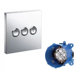 Van chuyển hướng 3 đường nước nút nhấn TOTO TBV02105B kèm phụ kiện âm tường TBN01001B