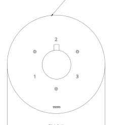Van chuyển hướng 3 đường nước TOTO TBV01102B 14 Van chuyển hướng 3 đường nước TOTO TBV01102B