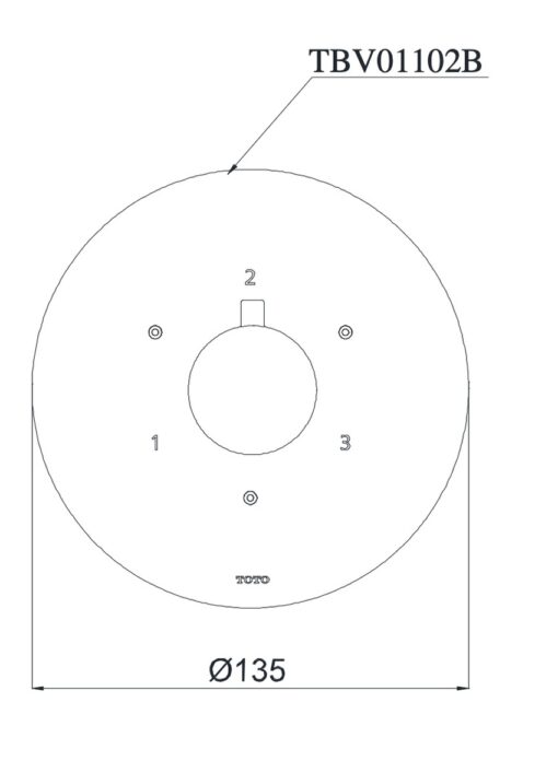 Van chuyển hướng 3 đường nước TOTO TBV01102B