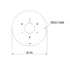 Van chuyển hướng 3 đường nước TOTO TBV01104B