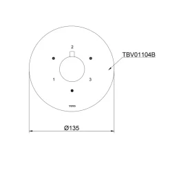 Van chuyển hướng 3 đường nước TOTO TBV01104B 12 Van chuyển hướng 3 đường nước TOTO TBV01104B
