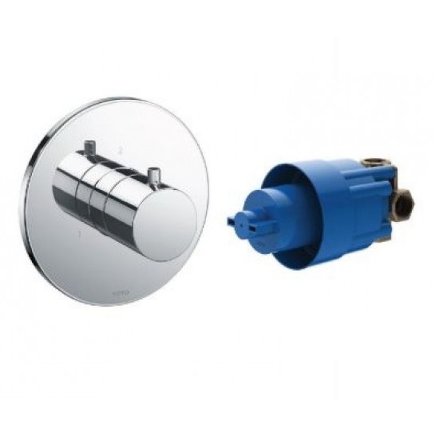 Van chuyển hướng 3 đường nước TOTO TBV01104B Van chuyển hướng 3 đường nước TOTO TBV01104B kèm phụ kiện âm tường TBN01103B - TBV01104B/TBN01103B