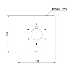 Van chuyển hướng 3 đường nước TOTO TBV02102B 16 Van chuyển hướng 3 đường nước TOTO TBV02102B