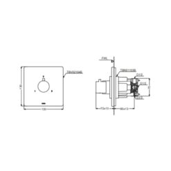 Van chuyển hướng 3 đường nước TOTO TBV02104B (không có van dừng)