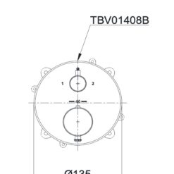 Van điều chỉnh nhiệt độ kèm nút chuyển hướng TOTO TBV01408B