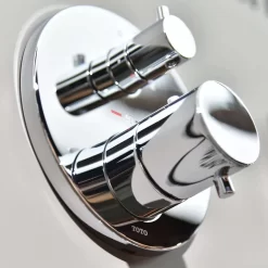 Van điều chỉnh nhiệt độ kèm nút chuyển hướng và phụ kiện âm tường TOTO TBV01408B TBN01001B
