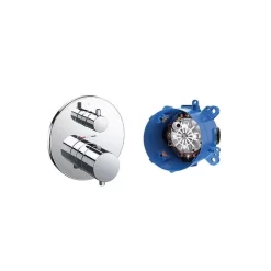 Van điều chỉnh nhiệt độ kèm nút chuyển hướng và phụ kiện âm tường TOTO TBV01408B TBN01001B 8 Van điều chỉnh nhiệt độ kèm nút chuyển hướng và phụ kiện âm tường TOTO TBV01408B TBN01001B
