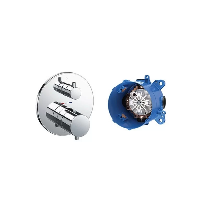 Van điều chỉnh nhiệt độ TOTO TBV01408B TBN01001B Van điều chỉnh nhiệt độ và phụ kiện âm tường TOTO TBV01408B TBN01001B