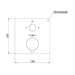 Van điều chỉnh nhiệt độ kèm van chuyển hướng 2 đường nước TOTO TBV02404B