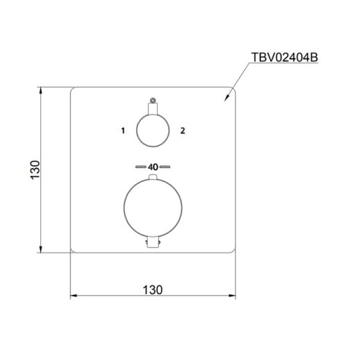 Van điều chỉnh nhiệt độ kèm van chuyển hướng 2 đường nước TOTO TBV02404B