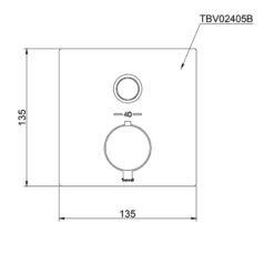 Van điều chỉnh nhiệt độ kèm van dừng TOTO TBV02405B