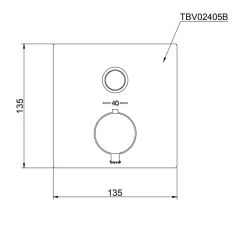 Van điều chỉnh nhiệt độ kèm van dừng TOTO TBV02405B 11 Van điều chỉnh nhiệt độ kèm van dừng TOTO TBV02405B