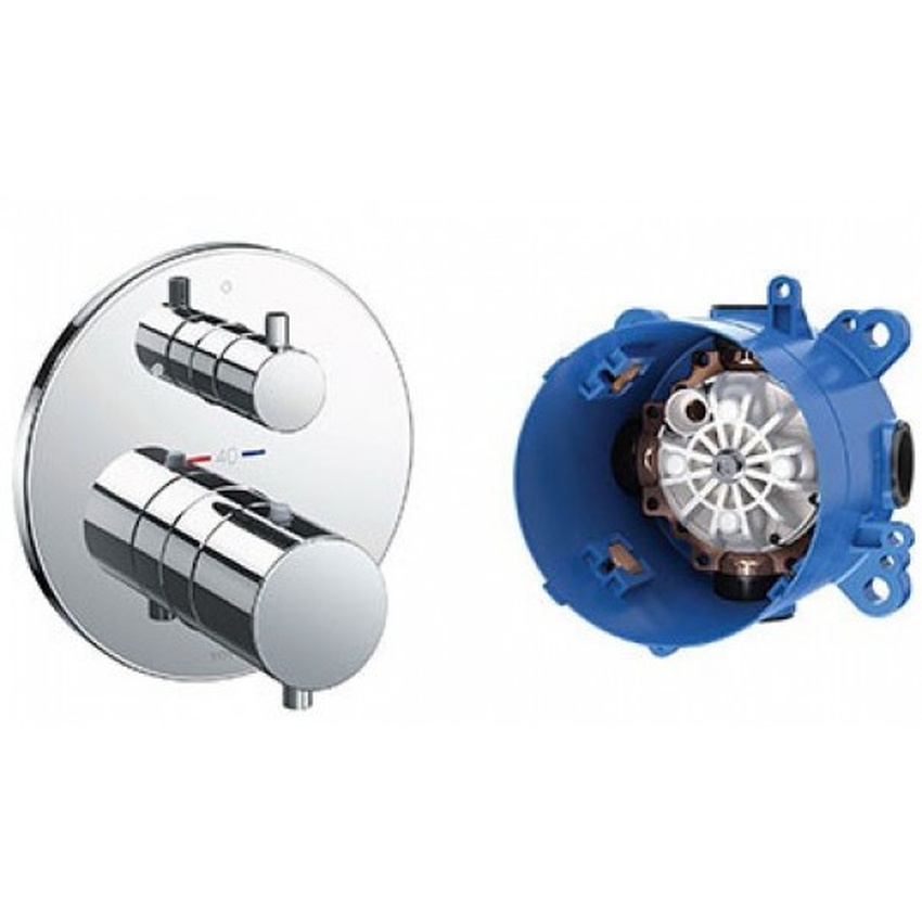 Cận cảnh van điều chỉnh nhiệt độ TOTO TBV01407B/TBN01001B Cận cảnh van điều chỉnh nhiệt độ TOTO TBV01407B TBN01001B