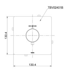 Van điều chỉnh nhiệt độ TOTO TBV02401B