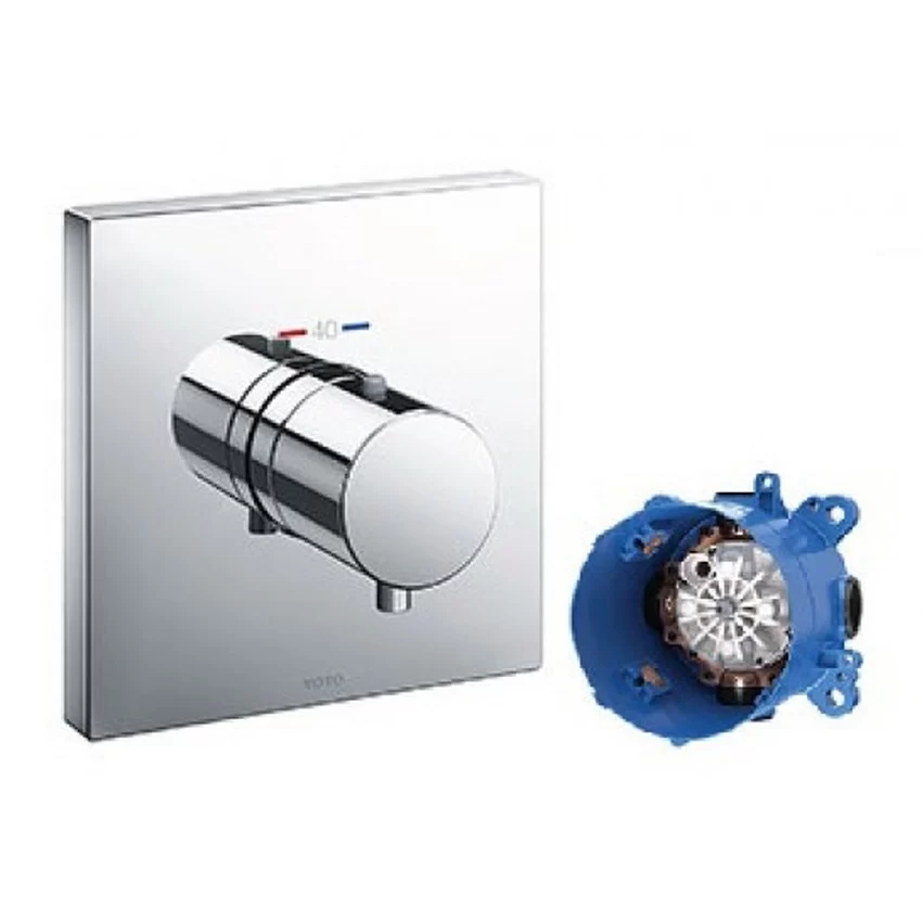 Van điều chỉnh nhiệt độ TOTO TBV02402B Van điều chỉnh nhiệt độ TOTO TBV02402B kèm phụ kiện âm tường TBN01001B