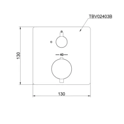 Van điều chỉnh nhiệt độ TOTO TBV02403B 12 Van điều chỉnh nhiệt độ TOTO TBV02403B