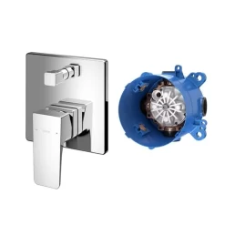 Van gật gù điều chỉnh nóng lạnh kèm nút chuyển hướng và phụ kiện âm tường TOTO TBG07304VA TBN01001B