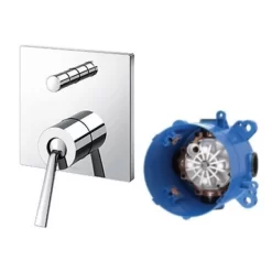 Van gật gù điều chỉnh nóng lạnh kèm nút chuyển hướng và phụ kiện âm tường TOTO TBP02302BA TBN01001B